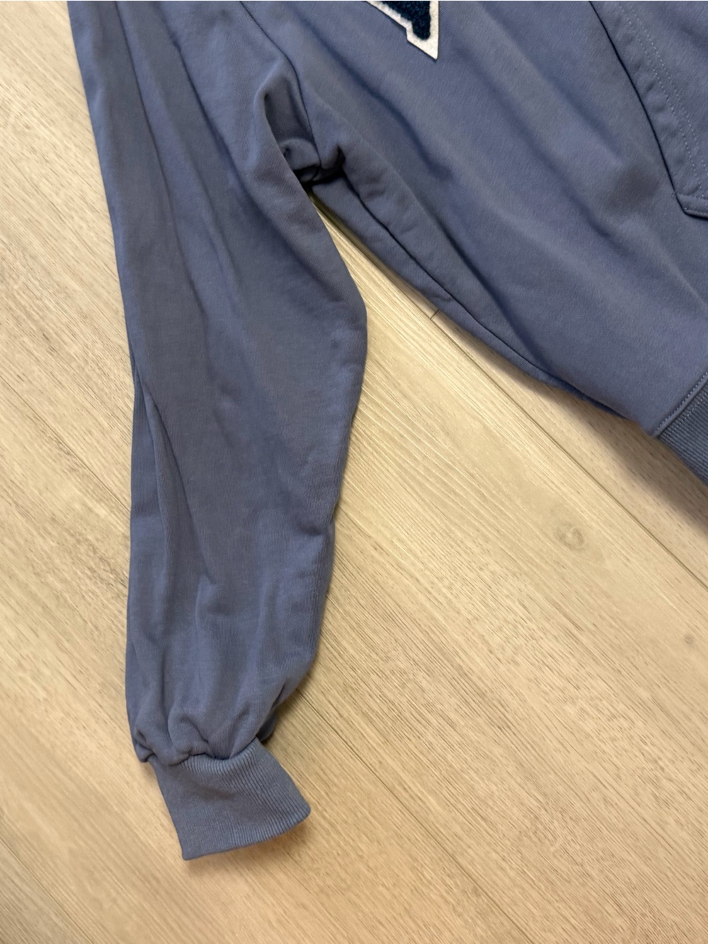 Parke sweatshirt blue with denim patch - Picture 4 of 7